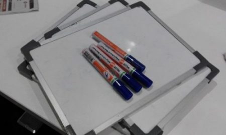 Spelling races with mini-whiteboards